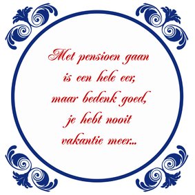 Tegelkaart Pensioen VUT