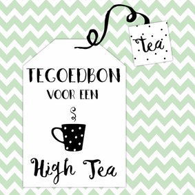 Tegoedbon High Tea theezakje