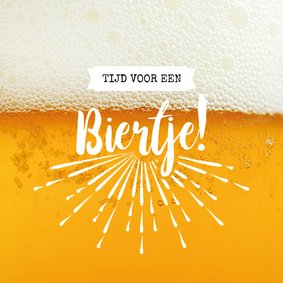 Tijd voor een biertje! - vriendschapkaart