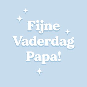  Trendy blauwe vaderdagkaart fijne Vaderdag typografisch