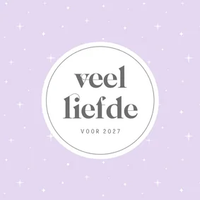 Trendy kerstkaart lila met sterren en cirkel
