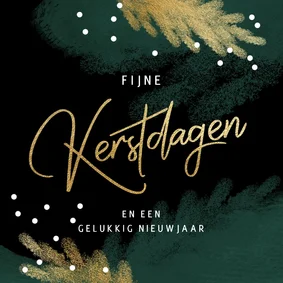 Trendy kerstkaart stijlvolle kersttakken in krijt