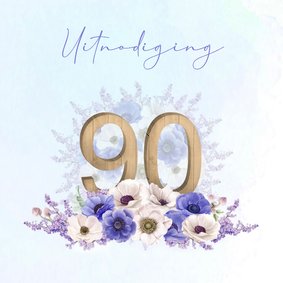 Uitnodiging 90 jaar anemonen