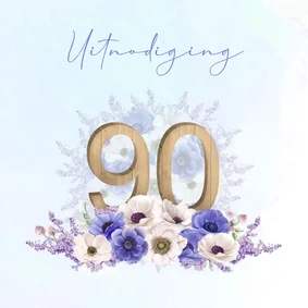 Uitnodiging 90 jaar anemonen