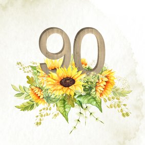 Uitnodiging 90 jaar zonnebloemen