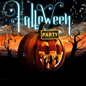 Uitnodiging Halloween Party Dansen In Een Pompoen