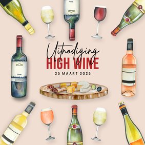 Uitnodiging high wine 