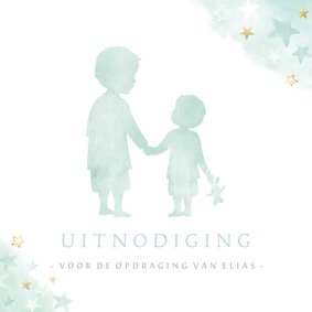 Uitnodiging opdraging met kleine & grote broer