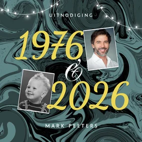 Uitnodiging verjaardag verf trendy 50 jaar