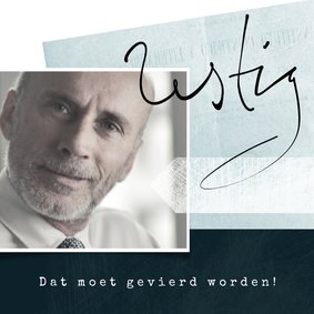 Uitnodiging zestig, modern met handgeschreven tekst