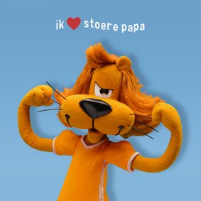 Vaderdag kaart Loeki hartje stoere papa - A