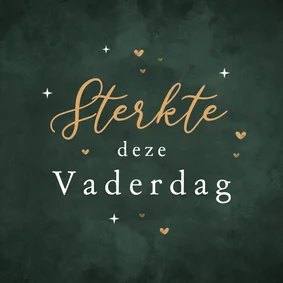 Vaderdagkaart stijlvol sterkte hartjes verlies kind