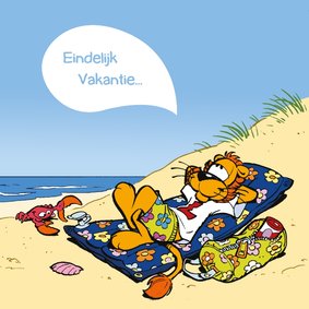 Vakantie Loeki op  luchtbed - A