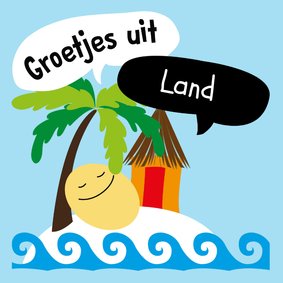 Vakantiekaart groeten uit