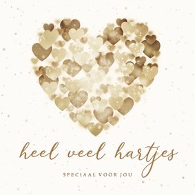 Valentijnskaart heel veel hartjes speciaal voor jou