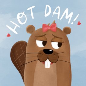 Valentijnskaart hot dam meisje