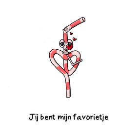 Valentijnskaart jij bent mijn favorietje