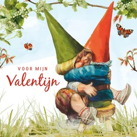 Valentijnskaart kabouterknuffel