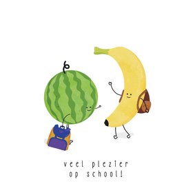 Veel plezier op school - sweet - kinderkaart