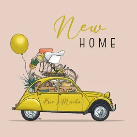 Verhuiskaart CV geel