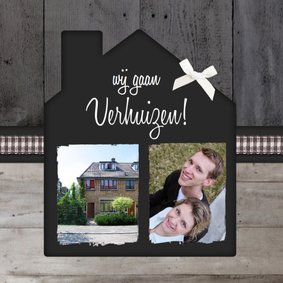 Verhuiskaart Huisje Hout Foto's