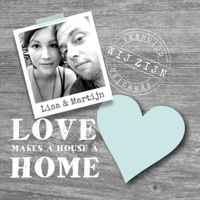 Verhuiskaart Love Home Foto