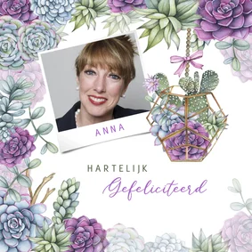 Verjaardag foto vetplanten