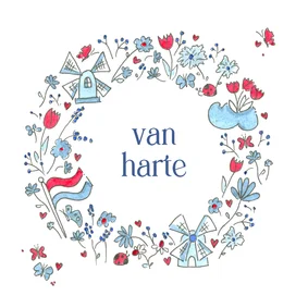 Verjaardag krans met Nederlandse elementen