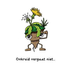 Verjaardag onkruid vergaat niet kaart