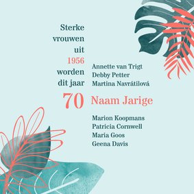 Verjaardag Sterke vrouwen uit 1956