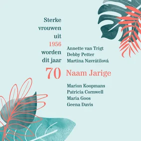 Verjaardag Sterke vrouwen uit 1956