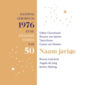 Verjaardag Sterren uit 1976