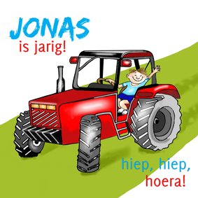 Verjaardag tractorjongetje