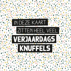 Verjaardag - verjaardagsknuffels