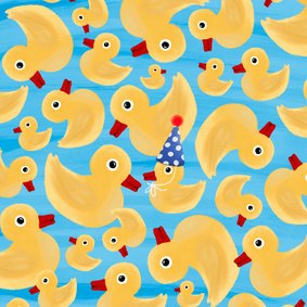 Verjaardagskaart badeendjes 'Er is er eendje jarig'