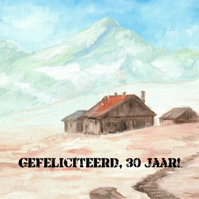 Verjaardagskaart berghut