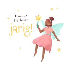 Verjaardagskaart fee magisch lief prinses meisje