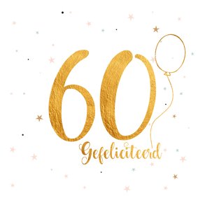 Verjaardagskaart happy 60 jaar