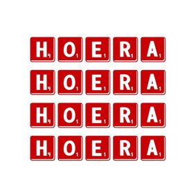 verjaardagskaart hoera - LB