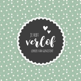 Verlof - lekker van genieten (retro)