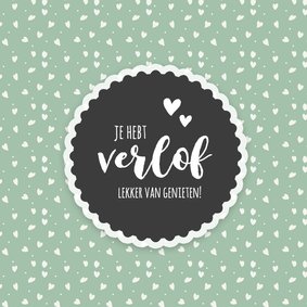 Verlof - lekker van genieten (retro)