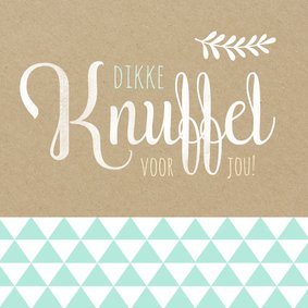Vierkante moderne beterschapskaart met driehoekjes