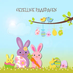 Vrolijk Pasen met paashaas