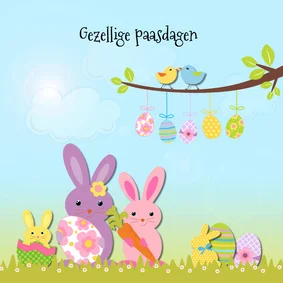 Vrolijk Pasen met paashaas
