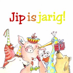 Vrolijke dieren voor de jarige