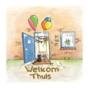 Welkom Thuis met ballonnen