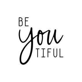 Wenskaart 'Be YOU tiful'