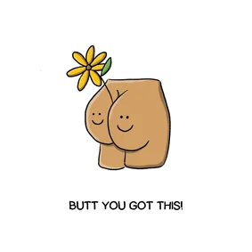 Wenskaart butt you got this billen kaart