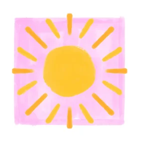 Wenskaart Duchenne Parent Project zon