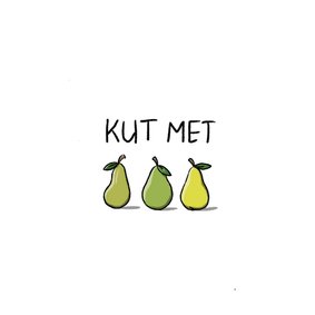 Wenskaart kut met peren kaart